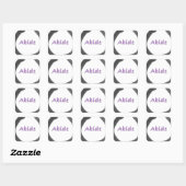 Abide Zen Buddhist Enso Cirkel Vierkante Sticker (Vel)