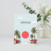 Abidjan Ivoorkust Briefkaart (Staand voorkant)