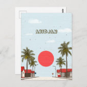 Abidjan Ivoorkust Briefkaart (Voorkant / Achterkant)