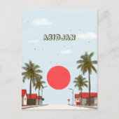 Abidjan Ivoorkust Briefkaart (Voorkant)