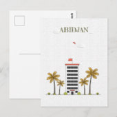 Abidjan Ivoorkust Briefkaart (Voorkant / Achterkant)