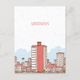 Abidjan Ivoorkust Reizen Briefkaart