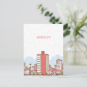 Abidjan Ivoorkust Reizen Briefkaart (Staand voorkant)