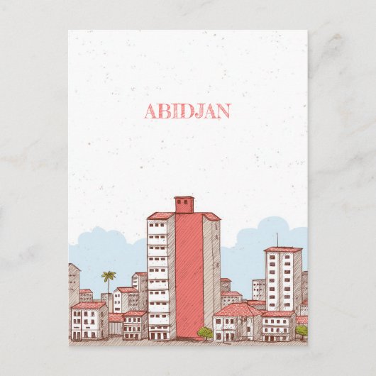 Abidjan Ivoorkust Reizen Briefkaart (Voorkant)