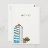 Abidjan Ivoorkust Travel Briefkaart (Voorkant / Achterkant)