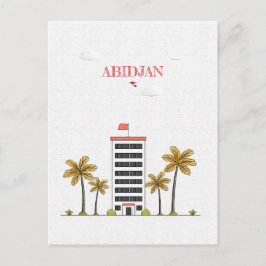 Abidjan Ivoorkust Travel Briefkaart