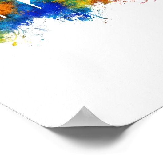 Abidjan Ivory Coast Skyline Poster (Hoek)