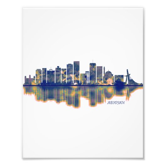 Abidjan Skyline Foto Afdruk (Voorkant)