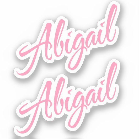 Abigail 2x Vinyl Sticker (Voorkant)