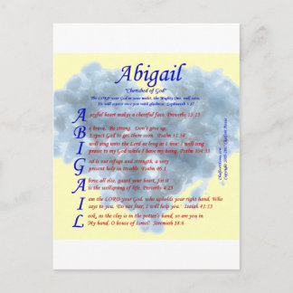 Abigail Acrostic Briefkaart
