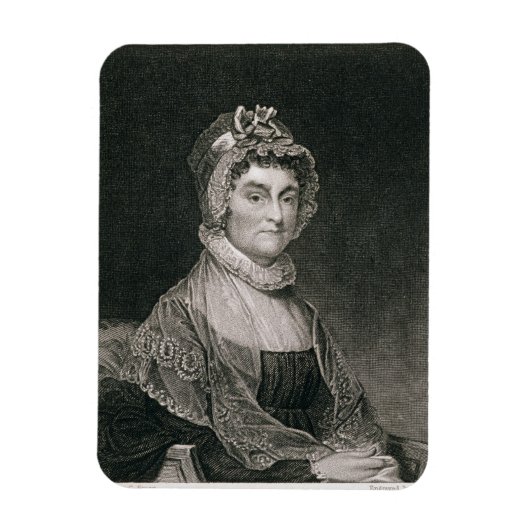 Abigail Adams, gegraveerd door G.F. Storm (fl.c.18 Magneet (Verticaal)
