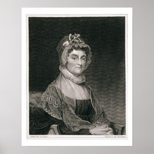 Abigail Adams, gegraveerd door G.F. Storm (fl.c.18 Poster