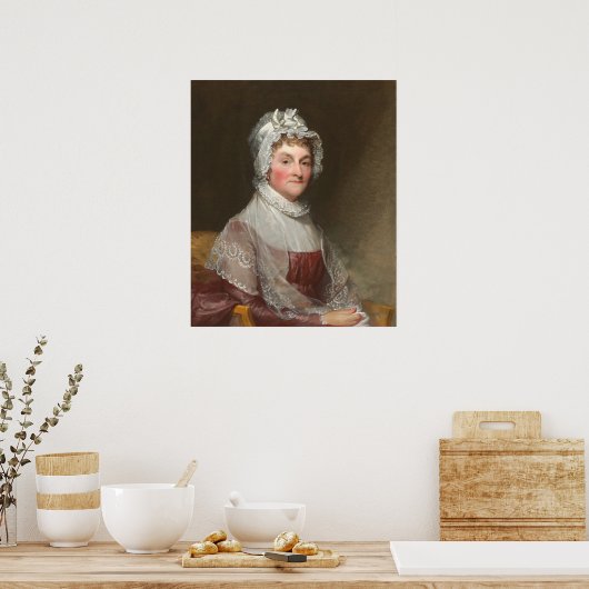 Abigail Adams - Gilbert Stuart Fine Art Poster (Keuken)