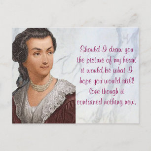 Abigail Adams love letters Briefkaart