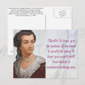 Abigail Adams love letters Briefkaart (Voorkant / Achterkant)