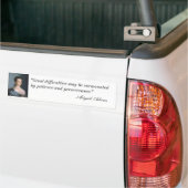 Abigail Adams Portret & Quote Bumpersticker (Op Truck)
