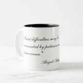 Abigail Adams Portret & Quote Mok (Voorkant links)