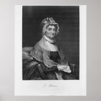 ABIGAIL ADAMS van een oorspronkelijk schilderij va