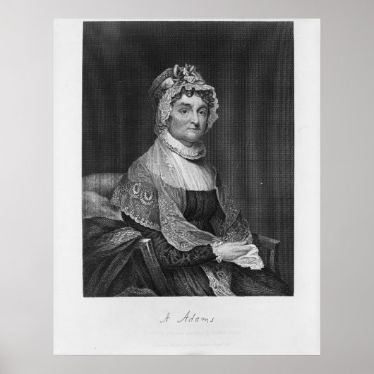 ABIGAIL ADAMS van een oorspronkelijk schilderij va Poster (Voorkant)