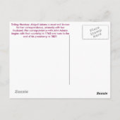 Abigail Adams - Vergeet de dames niet Briefkaart (Achterkant)