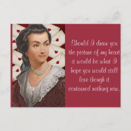 Abigail Adams verliefde letters Briefkaart