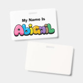 Abigail Badge (Voor- en achterkant)