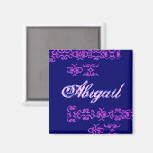 Abigail Designer Name I Magnet (Voorkant / Achterkant)