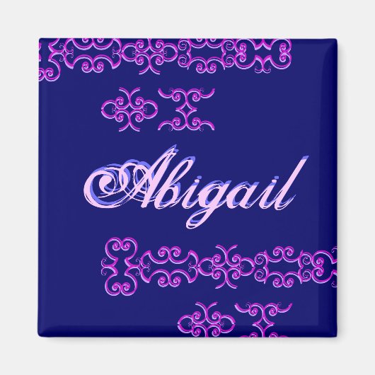 Abigail Designer Name I Magnet (Voorkant)