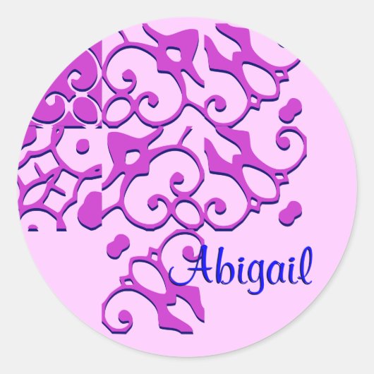 Abigail Designer Name II Sticker (Voorkant)