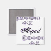 Abigail Designer Name III Magnet (Voorkant / Achterkant)
