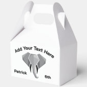 ABIGAIL - Elephant Head Age Naam Tekst Bedankdoosjes (Voorkant)