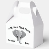 ABIGAIL - Elephant Head Age Naam Tekst Bedankdoosjes (Achterkant)