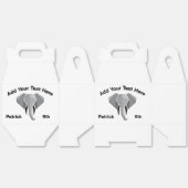 ABIGAIL - Elephant Head Age Naam Tekst Bedankdoosjes (Ongevouwen)