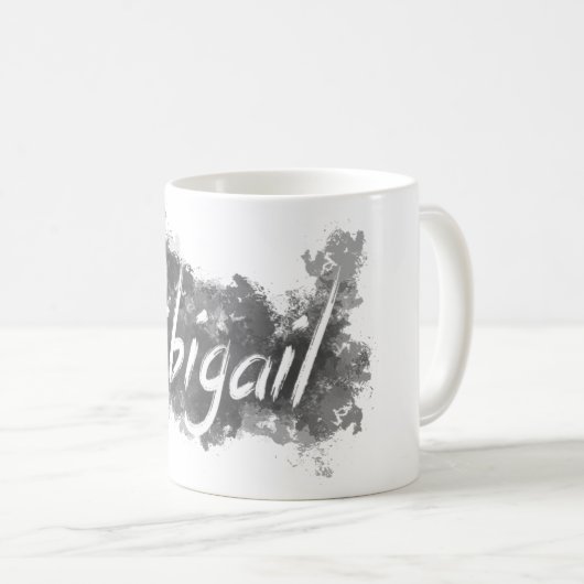 Abigail Gift Jouw naam Mok, naam op Mok, beste cad Koffiemok (Voorkant rechts)