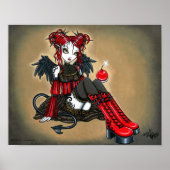 "Abigail" Gothic Cherry Bomb Devil Fae Poster (Voorkant)
