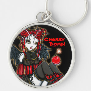 "Abigail" Gothic Cherrybom Devil Fairy Sleutelhang Sleutelhanger