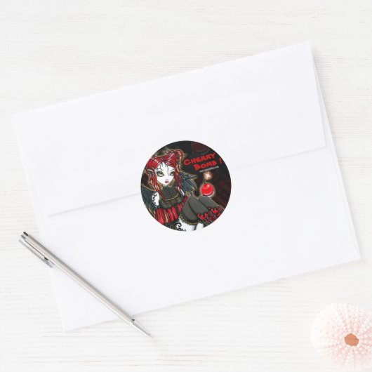 "Abigail" Gotische Cherrybomb Angel Stickers (Envelop)
