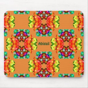 ABIGAIL~ Gouden Bogen Patroon ~ Gepersonaliseerd Muismat