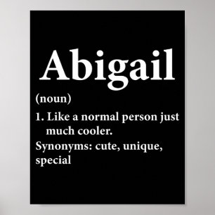 Abigail Naam Definitie Grappig D  Poster