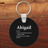 Abigail naam definitie grappig D  Sleutelhanger (Voorkant)