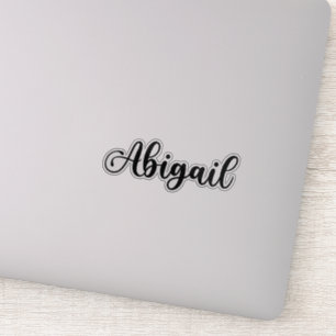 Abigail Naam - Handgeschreven kalligrafie Sticker