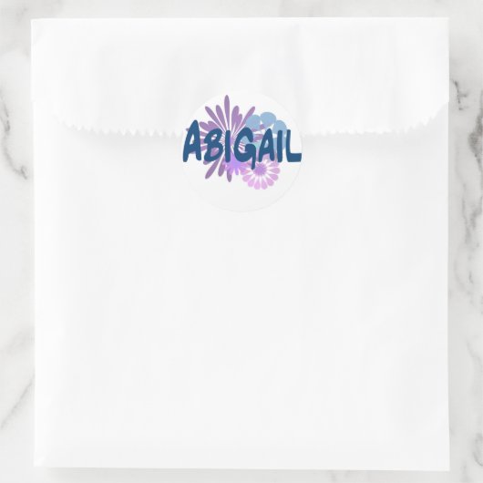 Abigail Ronde Sticker (Tas)