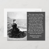 Abigail Scott Duniway Oregon Suffrage Leader Briefkaart (Voorkant / Achterkant)