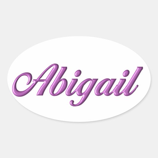 Abigail sticker naam (Voorkant)