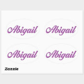 Abigail sticker naam (Vel)