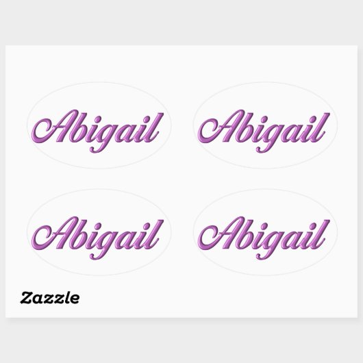 Abigail sticker naam (Vel)