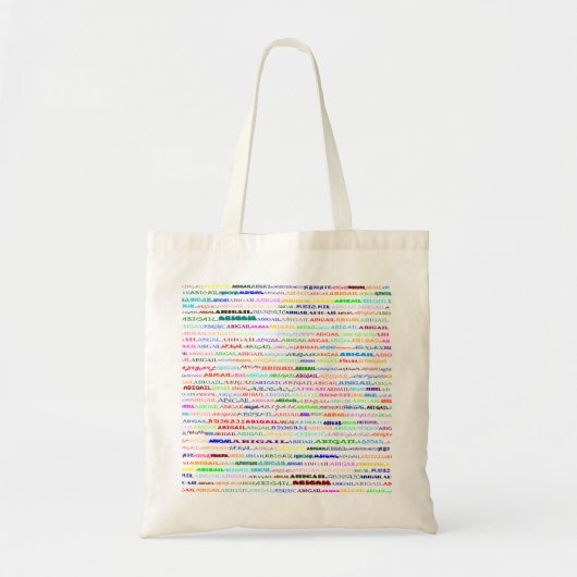 Abigail Text Design II CTC L.I.F.E. Bag Tote Bag (Voorkant)