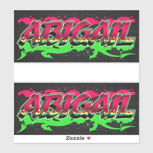 Abigail Vorname Name Graffiti Aufkleber Sticker (Vel)