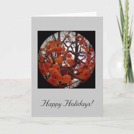 Abigail Winter Round Card 1 Feestdagen Kaart (Voorkant)