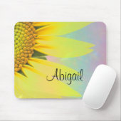 Abigal regenboog zonnebloem muismat (Met muis)